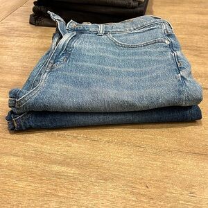 Two pairs of Madewell 90s straight sold together